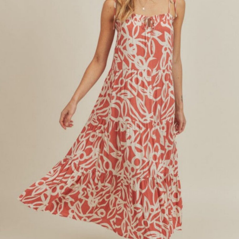 TIE STRAP MAXI DRESS - Picture 5 of 7